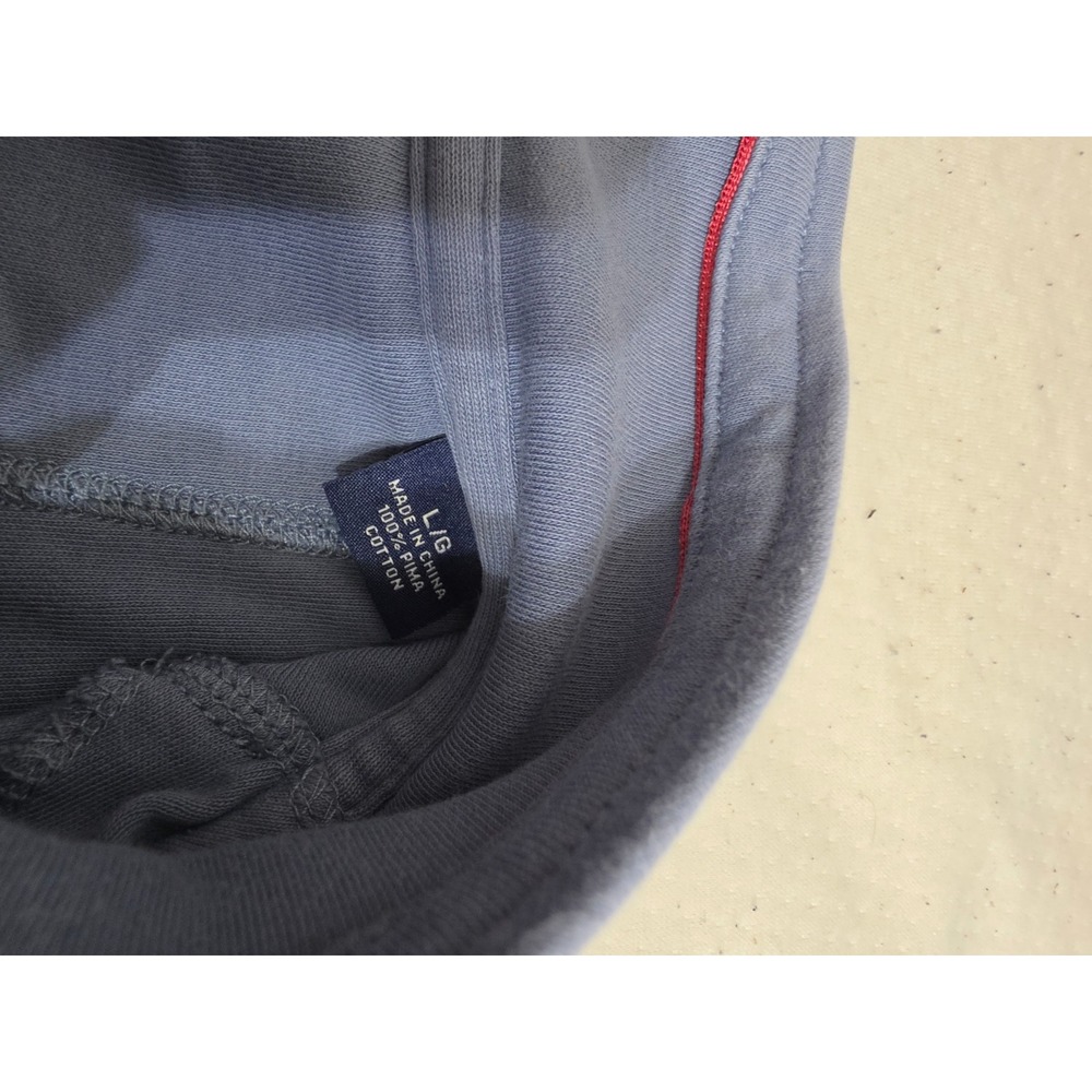 Tommy Bahama Mens Large Blue 100% Pima Cotton Quarter Zip Pullover Sweater - Picture 4 of 8